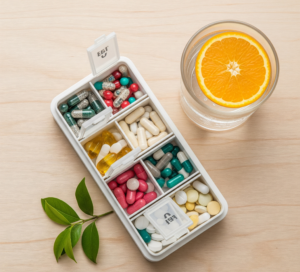 10 Essential Supplements for Daily Well- pillbox pharamacy